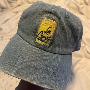 La Croix Denim Embroidered Hat - brand new never worn